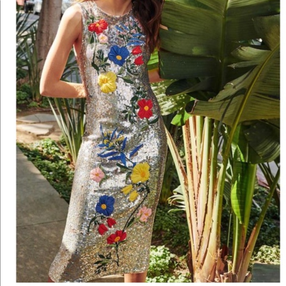 Alice and Olivia Nat Sequin Dress